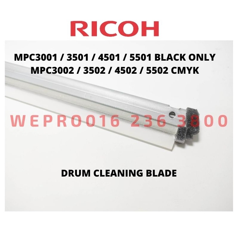 black drum cleaning blade fits for Ricoh MP C 4501 5501 3501
