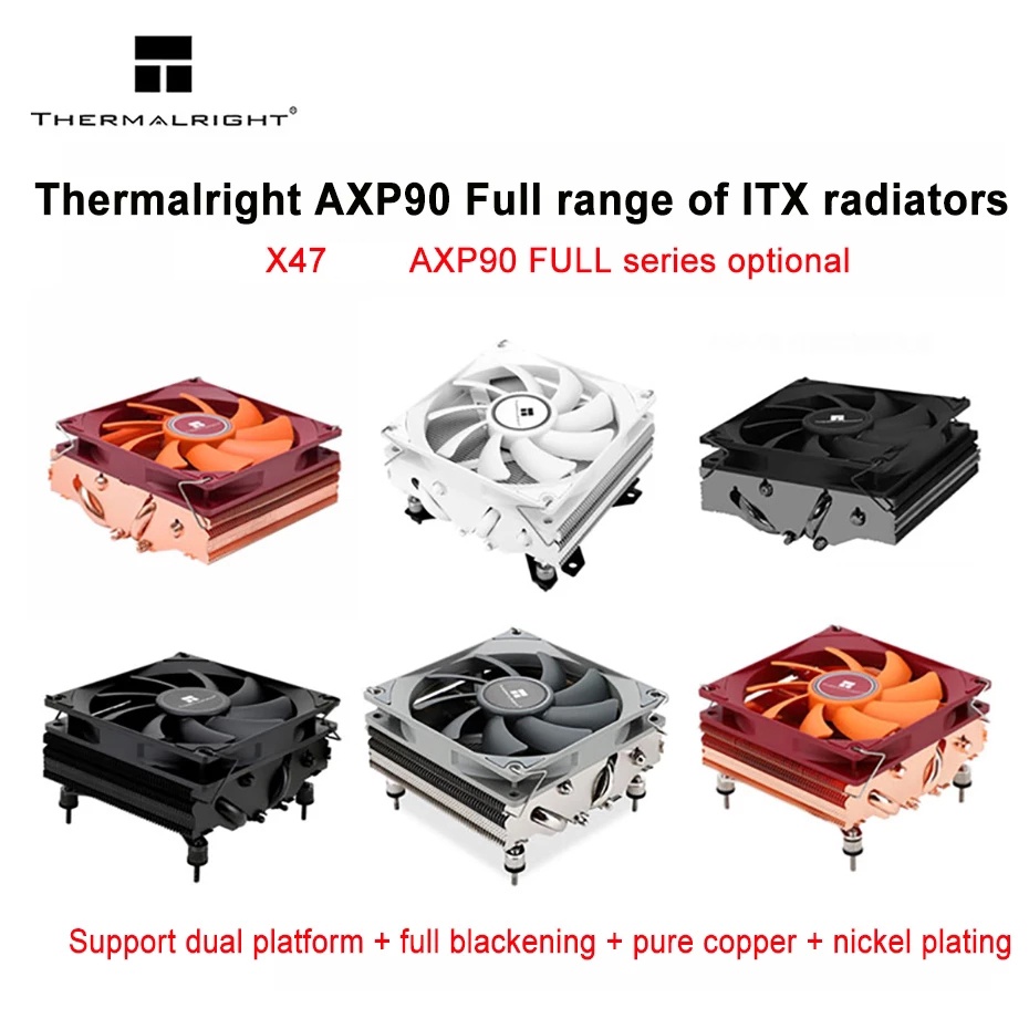 Thermalright AXP90-X47 Dissipatore CPU - Basso Profilo, 47 Mm, 4 Heat Tubes, Ventola PWM - Foto 4