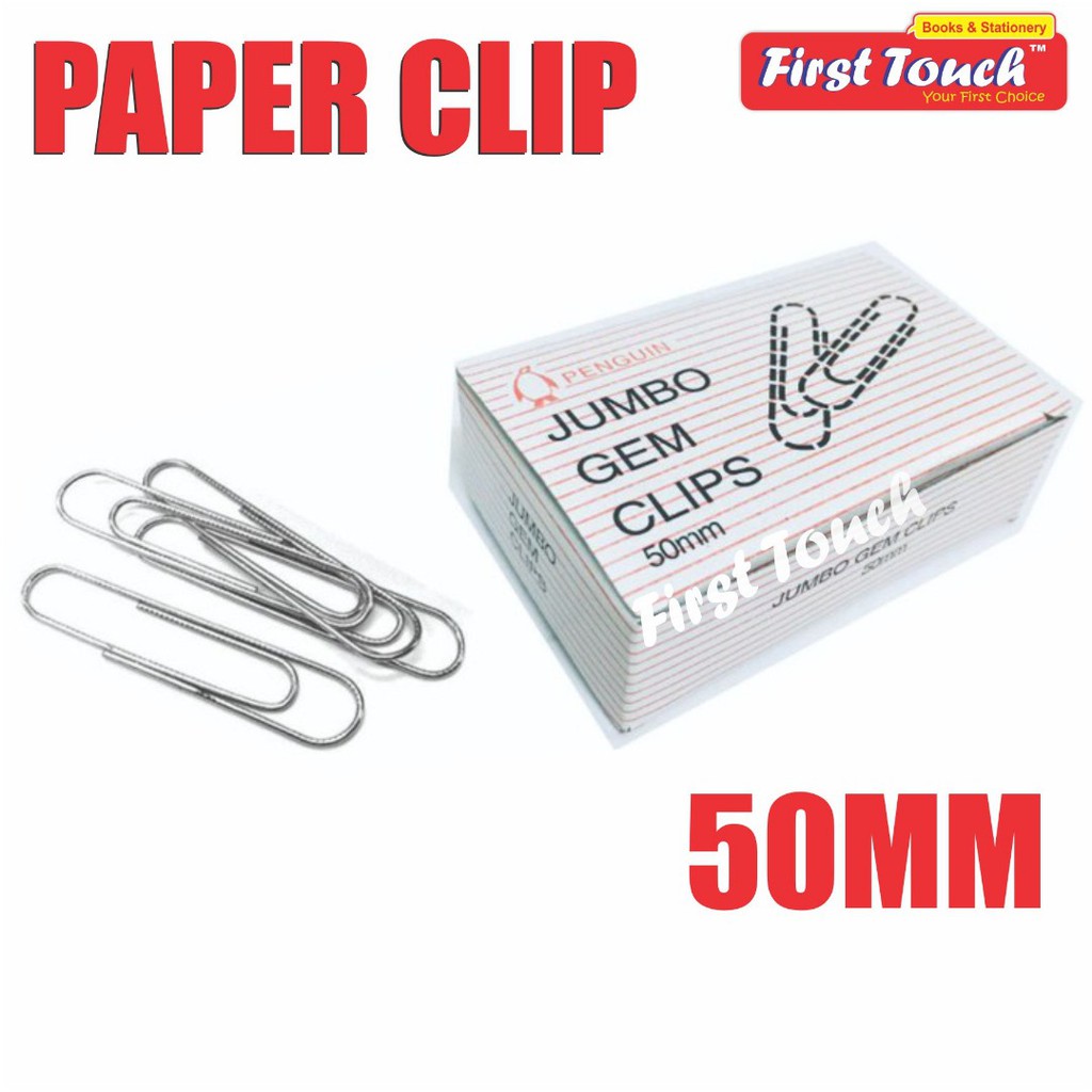 PENGUIN Triangle / Jumbo Paper Clip 25mm / 31mm / 50mm Klip Kertas