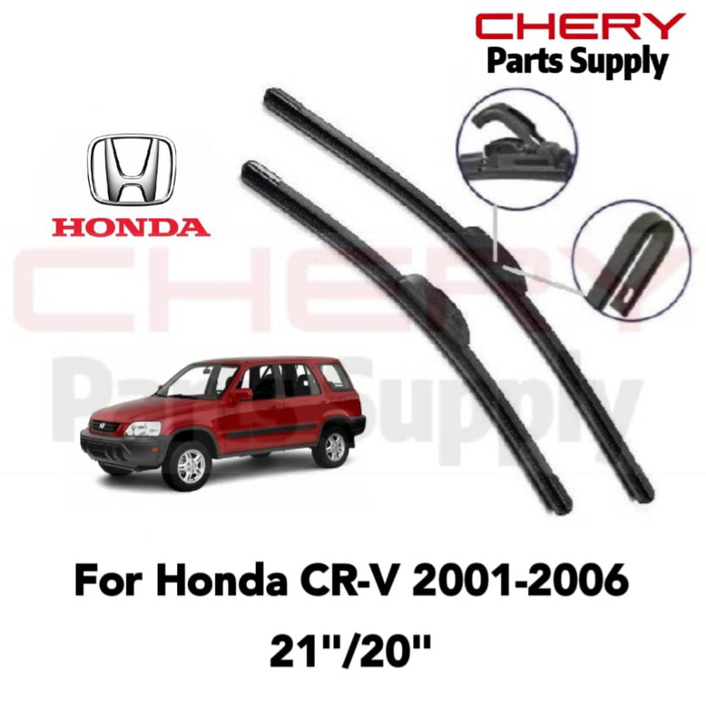 Genuine OEM Honda Wiper Insert Set For CR-V 2002-2006 - Front & Rear Blade Refills