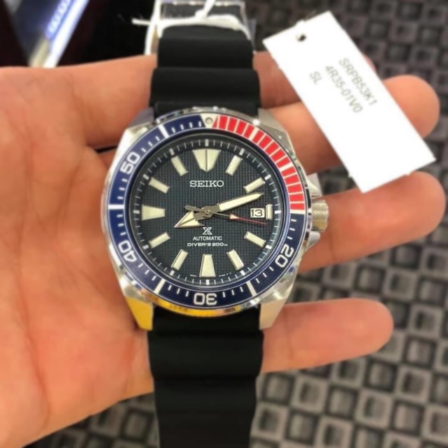 SEIKO PROSPEX SAMURAI PEPSI DIVERS 200M AUTOMATIC SRPB53 SRPB53K