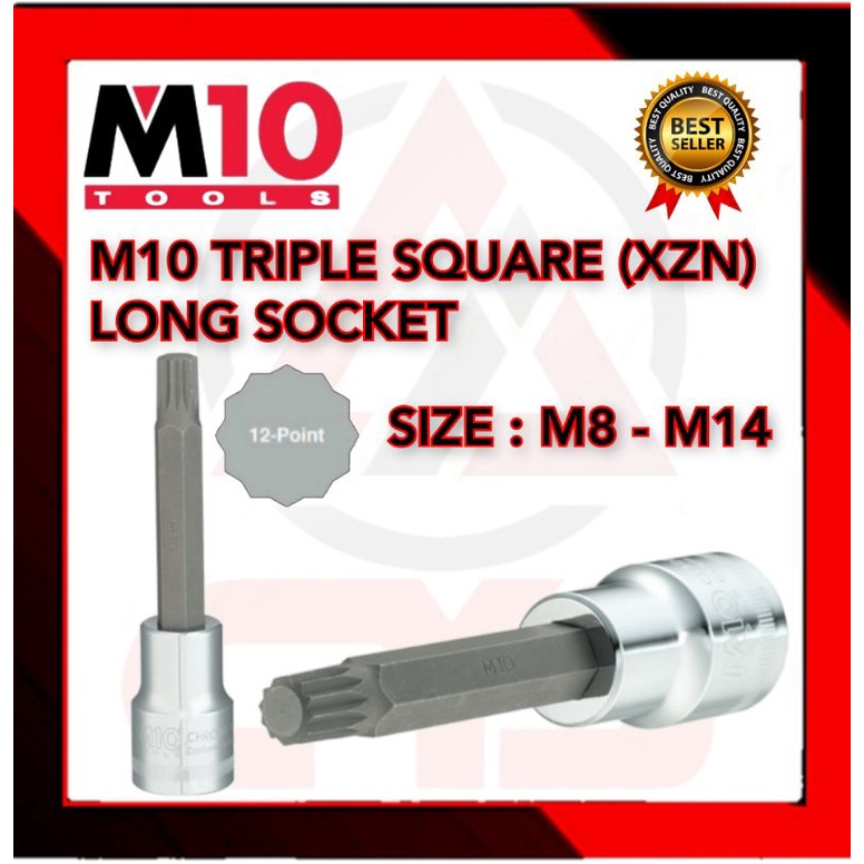 M8 triple deals square socket