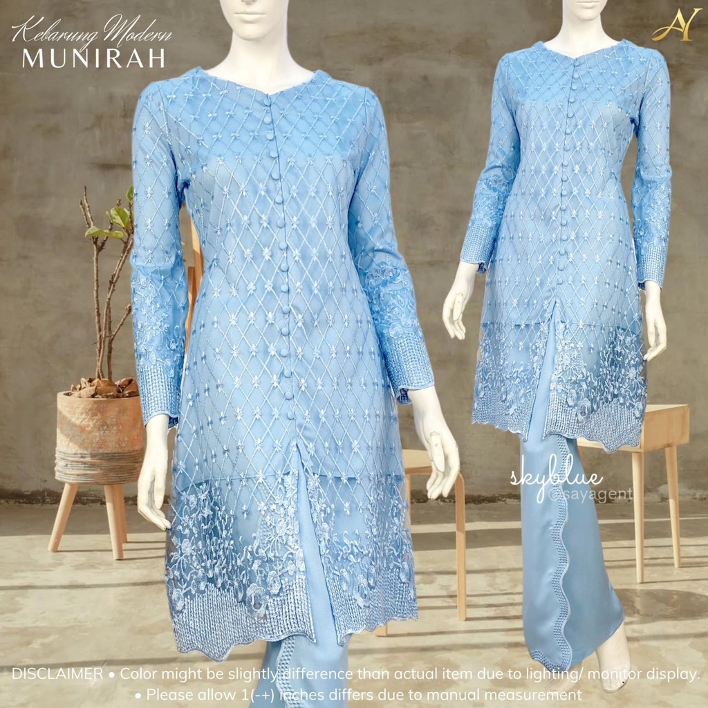 🔥SURIE MUNIRAH KEBARUNG LACE🔥 moden borong dresses kurung muslimah wear ...