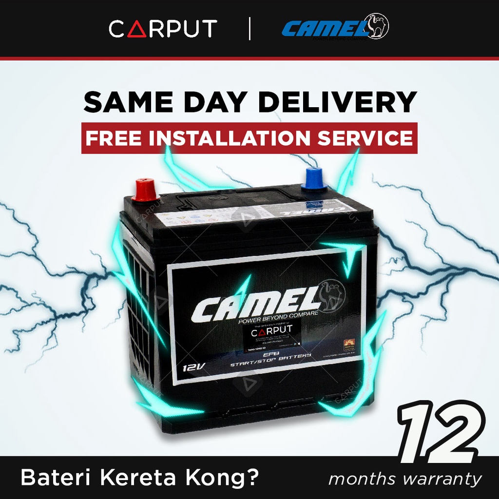 [ Installation Provided ] S95 115D26L EFB CAMEL EFB Car Battery for ...