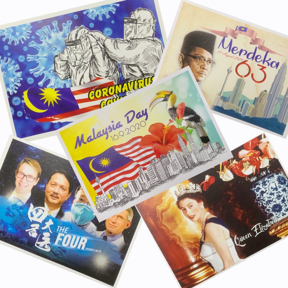 [POSTCARD] POSTCARD MERDEKA / COVID-19/ QUEEN ELIZABETH II / SUN WUKONG ...