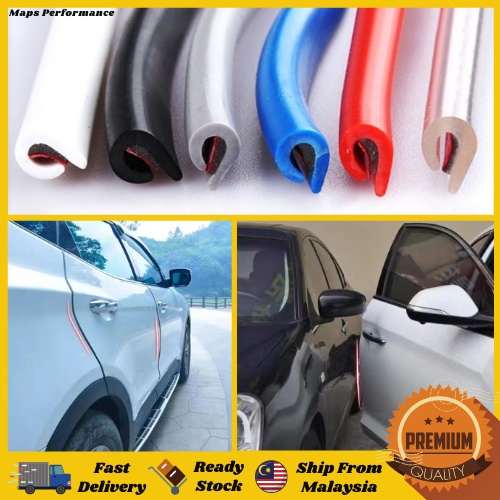 5M Car Door Edge Scratch Guard Anti Collision PVC Seal Trim Molding