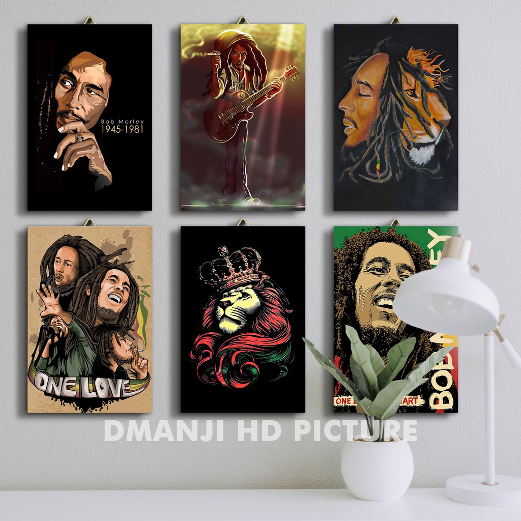 22-55 REGGAE WALL DECORATION / 20x30 / BOB MARLEY WOODEN POSTER / MUSIC ...