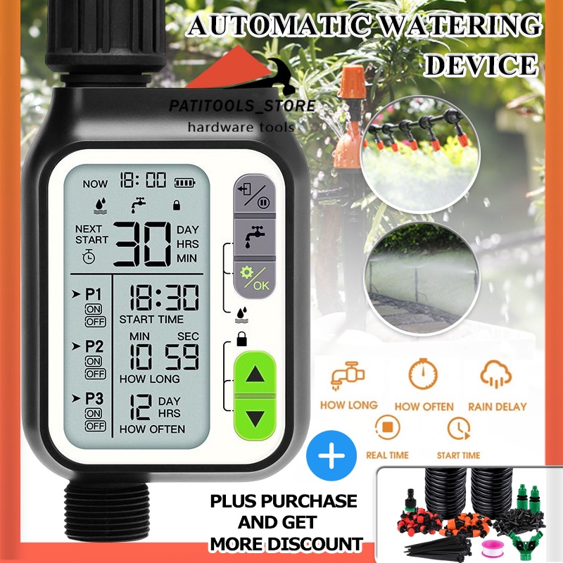 Ready🔥 Irrigation Timer Digital Garden Water Timer Automatic auto Watering Plant Controller with