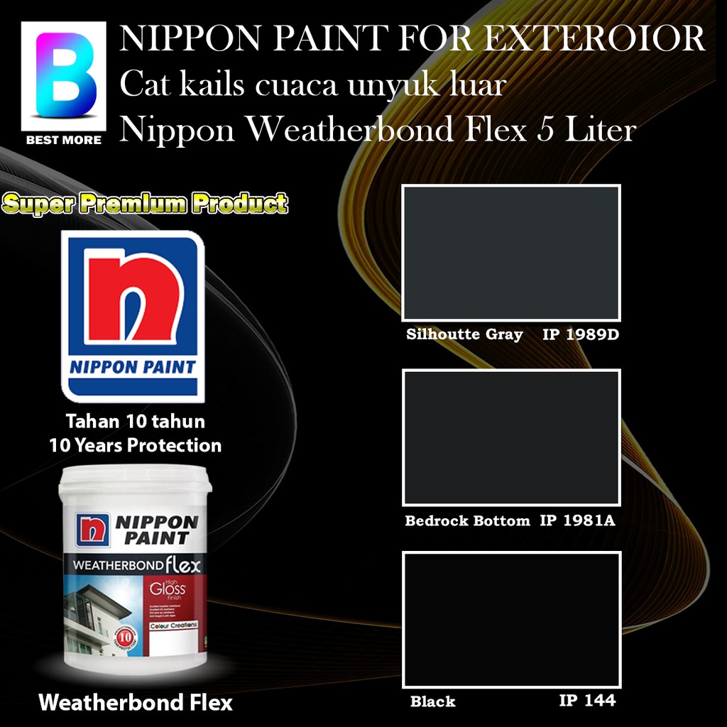 Nippon Paint Weatherbond Flex Exterior Collection 5 Liter Silhoutte
