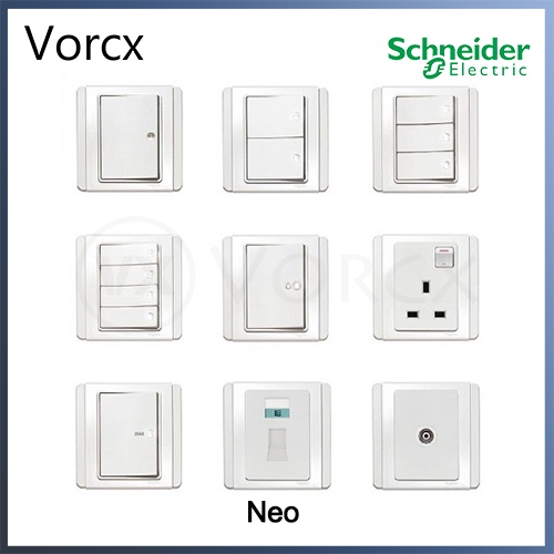 Schneider Neo Series White Switches & Sockets Shopee Malaysia