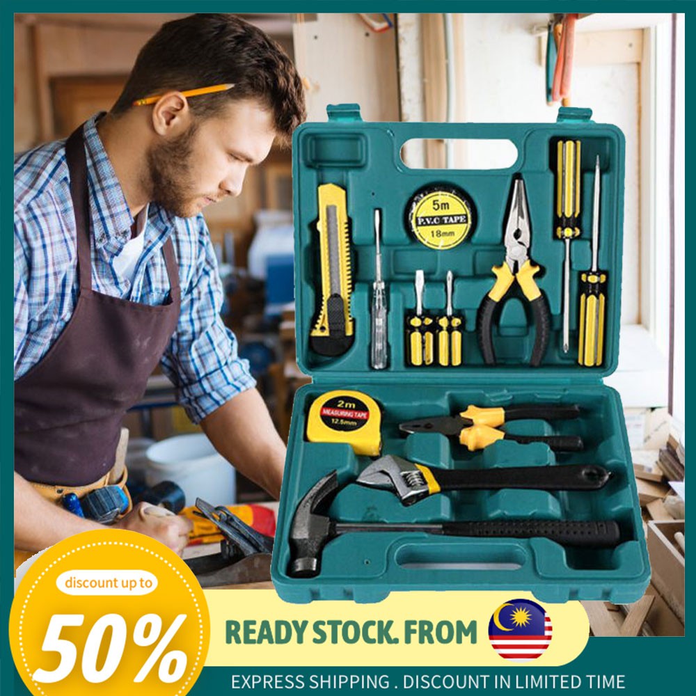 🔥 Ready Stock 🔥 Concept F D1008 13PCS tools set Manual household tool