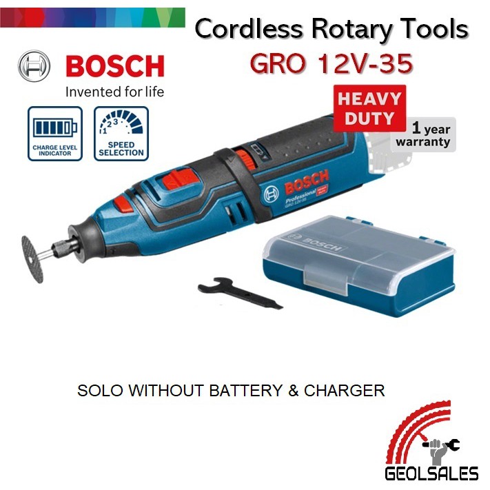 Bosch GRO 12V 35 Professional Cordless Rotary tool Mini Grinder