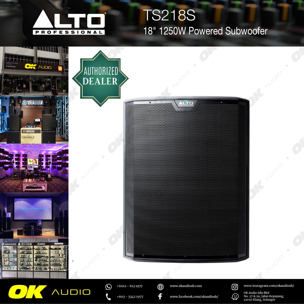 Alto ts best sale 218 subwoofer