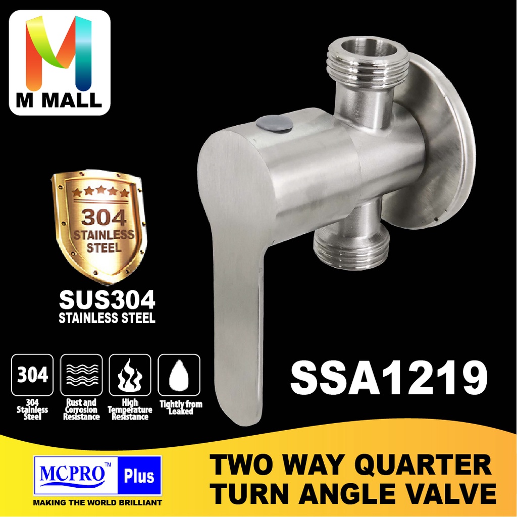 MCPRO PLUS SUS304 Stainless Steel Kitchen Bathroom Faucet QUATER TURN ...