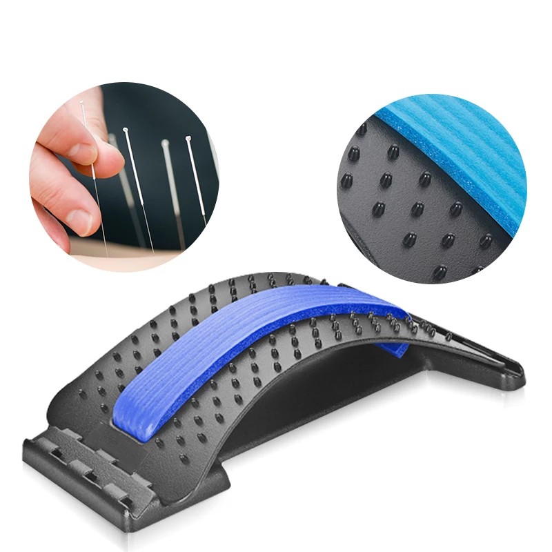 Lumbar Support Stretcher Spine Corrector Back Posture Pain Kit Relief ...