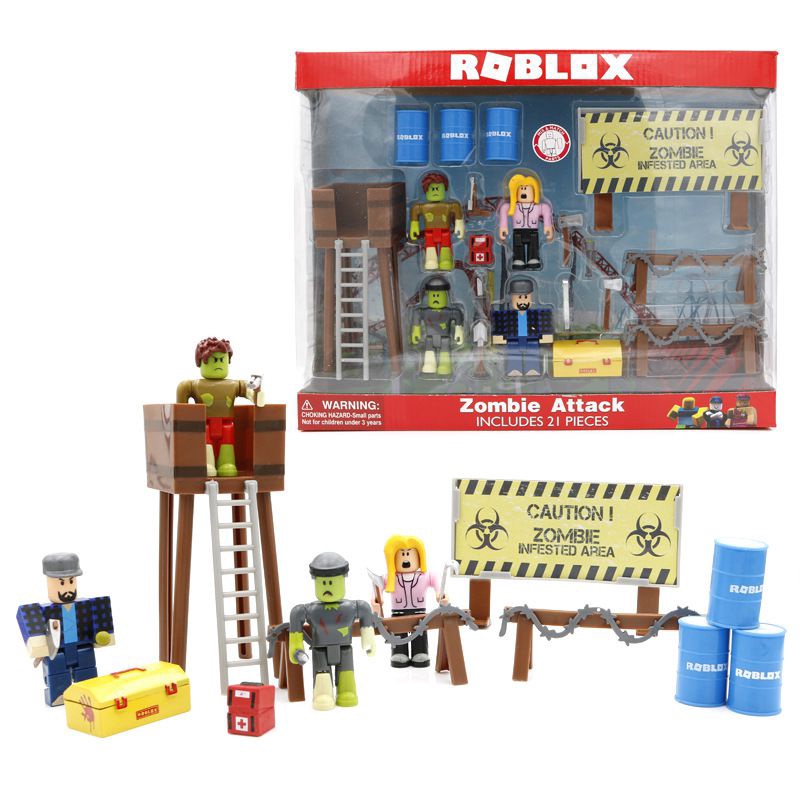Roblox Zombie Attack Action Figures Playset 21Pcs Toy Birthday Gift Set 