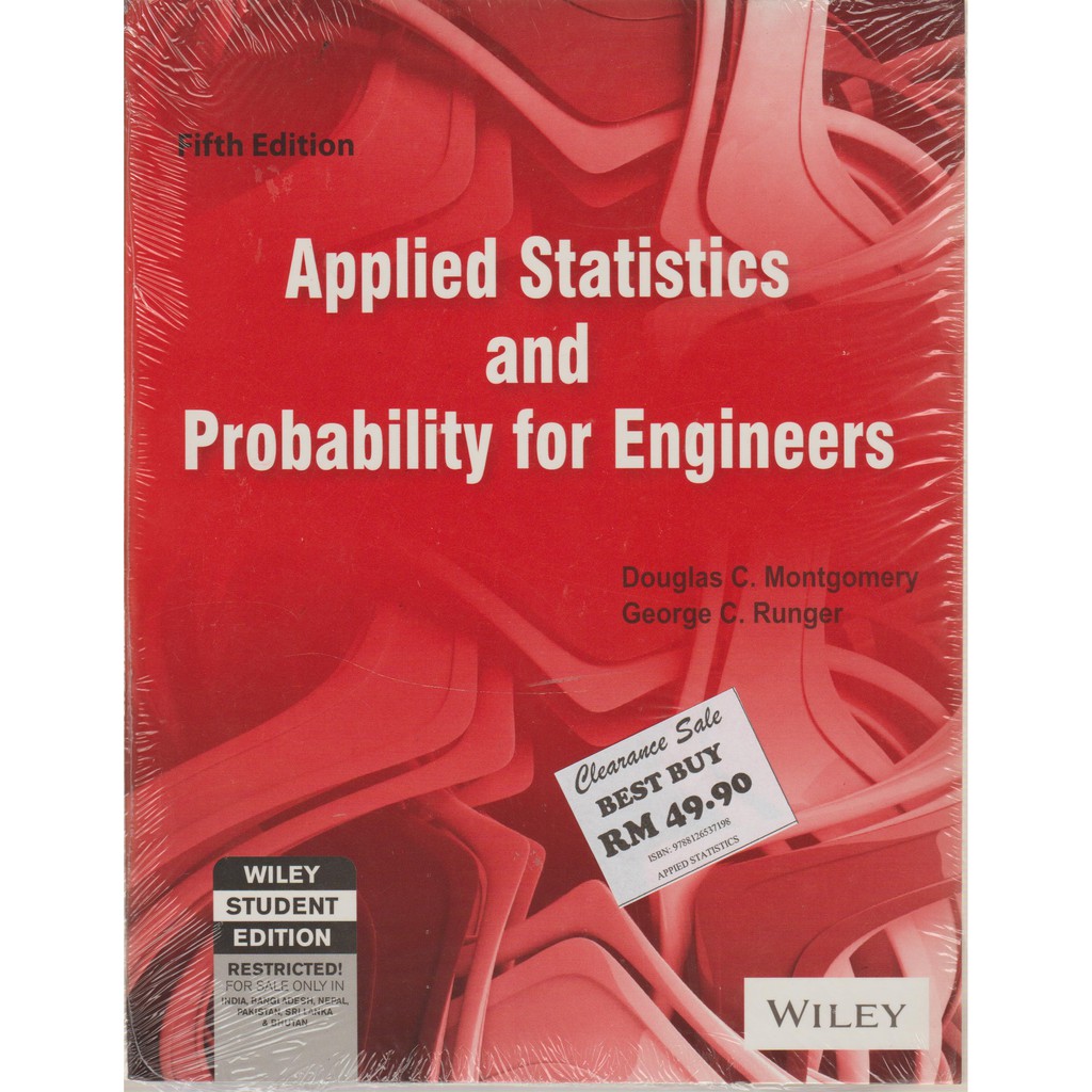 APPLIED STATISTICS AND PROBABILITY FOR ENGINEERS -5E- DOUGLAS C ...