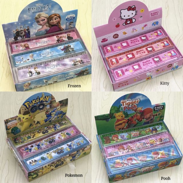 1 pc of Fancy Ruler Pony Kitty Frozen Cars Spiderman Mickey Thomas ...
