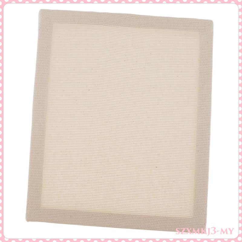 Tutoo Cotton Monk\'s Aida Cloth with Wood Frame for Embroidery/Rug