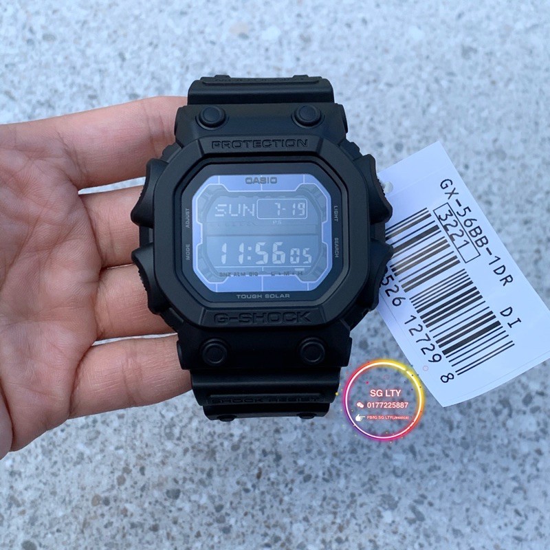 READY STOCK 100 ORGINAL CASIO G SHOCK GX 56BB 1 G SHOCK KING DARK KNIGHT BLACK Shopee Malaysia