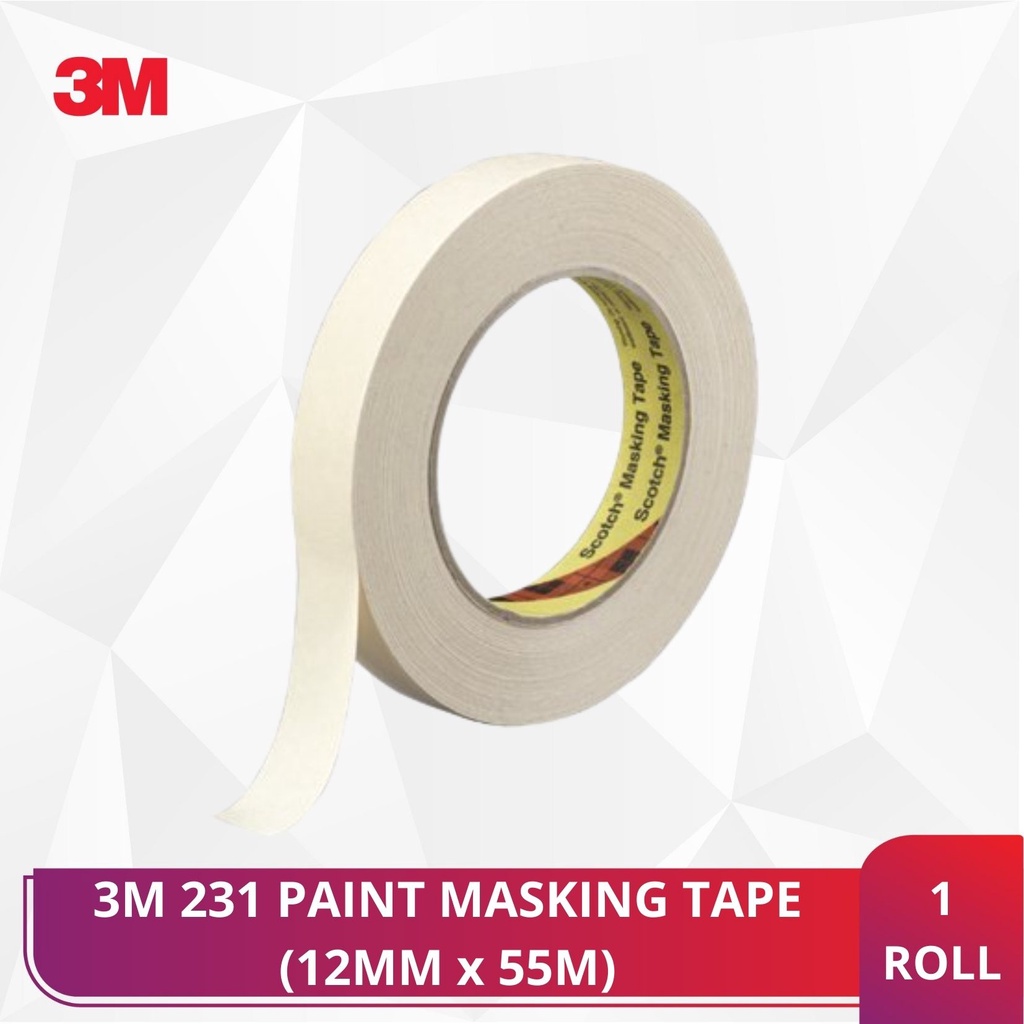 3M 231 Paint Masking Tape (12mm X 55m ) Shopee Malaysia