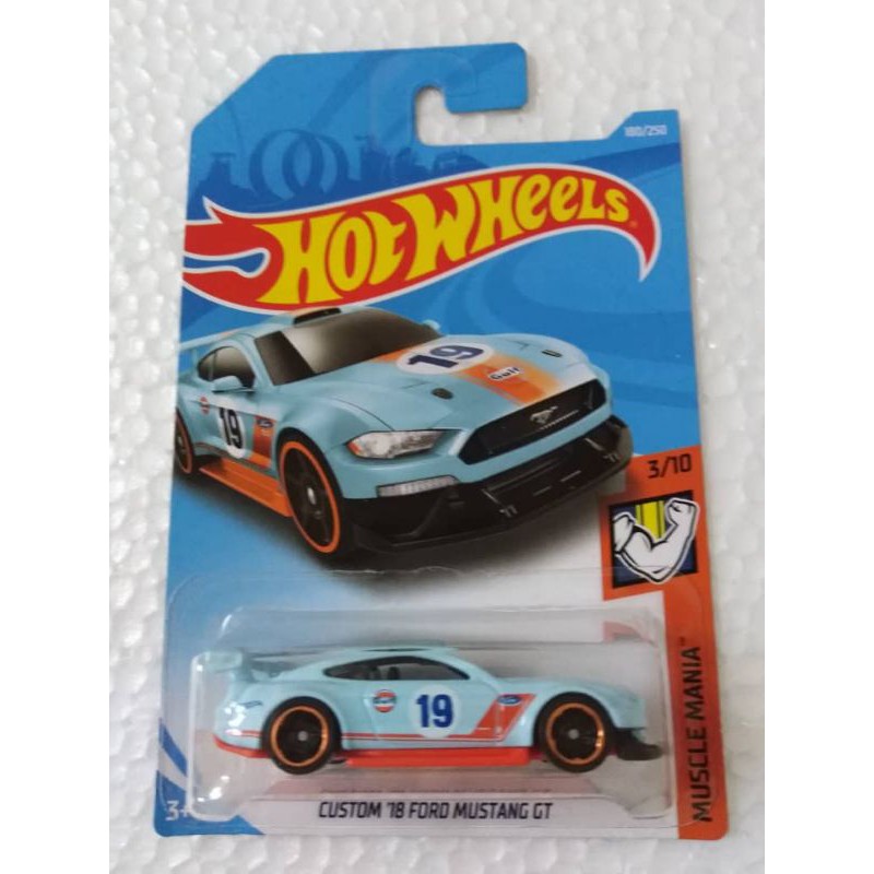 Hot Wheels - Custom 18' Ford Mustang GT (GULF version) | Shopee Malaysia