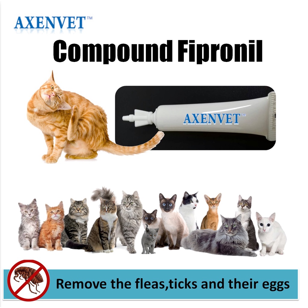View of AXENVET PET Compound Fipronil / Remove the fleas,ticks and their eggs ...