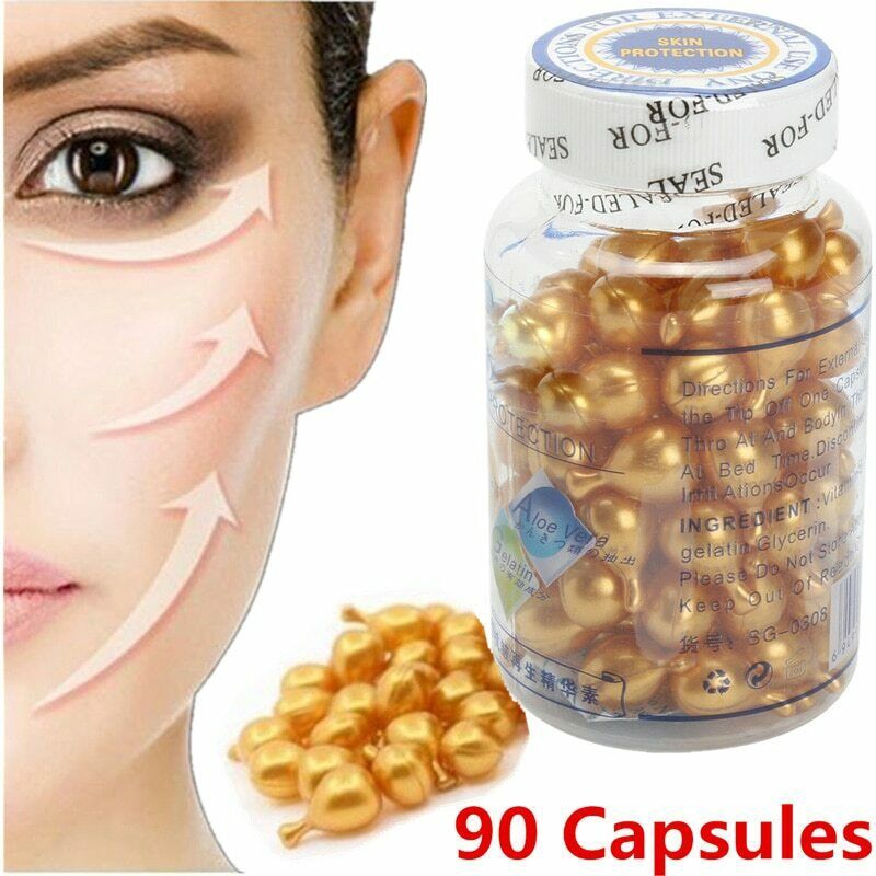 New Vitamin E Oil For Face 90 CAPSULES Anti Wrinkle Acne Cream Soothing