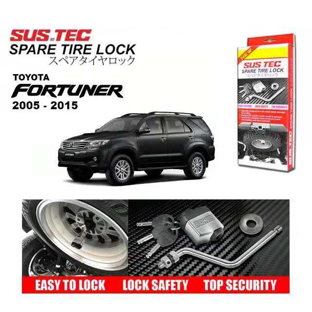 Fortuner spare deals tire lock