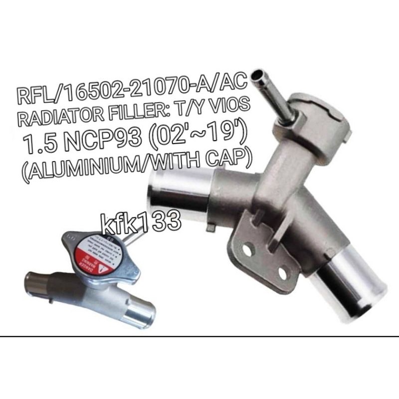 TOYOTA VIOS NCP93 THERMOSTAT HOUSING ALUMINUM WITH CAP RADIATOR HOUSING ...