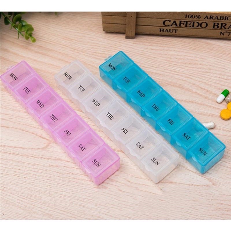 💯Ready Stock💯 7 Days Weekly Pill Box Organizer/ Bekas Ubat(Minggu) /药盒 ...