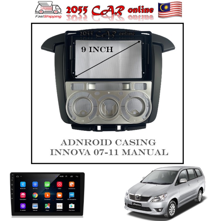 Android Player Casing For Toyota Innova 2004 2005 2006 2007 2008 2009 ...