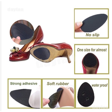 1Pair Self Adhesive Anti Slip Pads Shoes Mat High Heel Sole Protector Rubber Cushion Insole Forefoot High Heels Sticker Shopee Malaysia