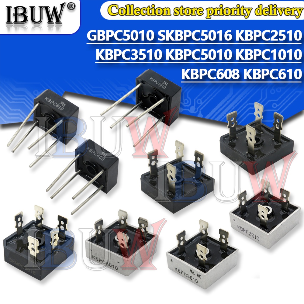 1/5PCS GBPC5010 SKBPC5016 KBPC2510 KBPC3510 KBPC5010 KBPC1010 KBPC608 ...