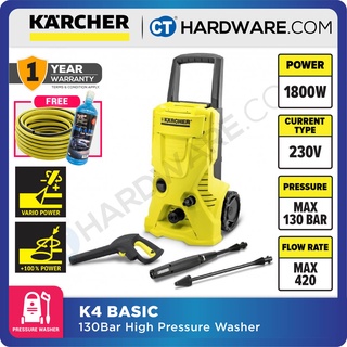 KARCHER K4 Basic 130bar High Pressure Cleaner Water Jet 1800W High Pressure  Washer Cleaning Equipment Kuala Lumpur (KL), Malaysia, Selangor, Setapak  Supplier, Suppliers, Supply, Supplies