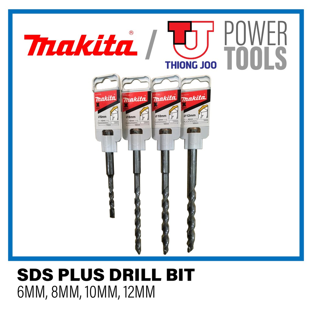 Makita SDSPlus Hammer Drill Bit Set 4pcs (6,8,10&12mm) Shopee Malaysia