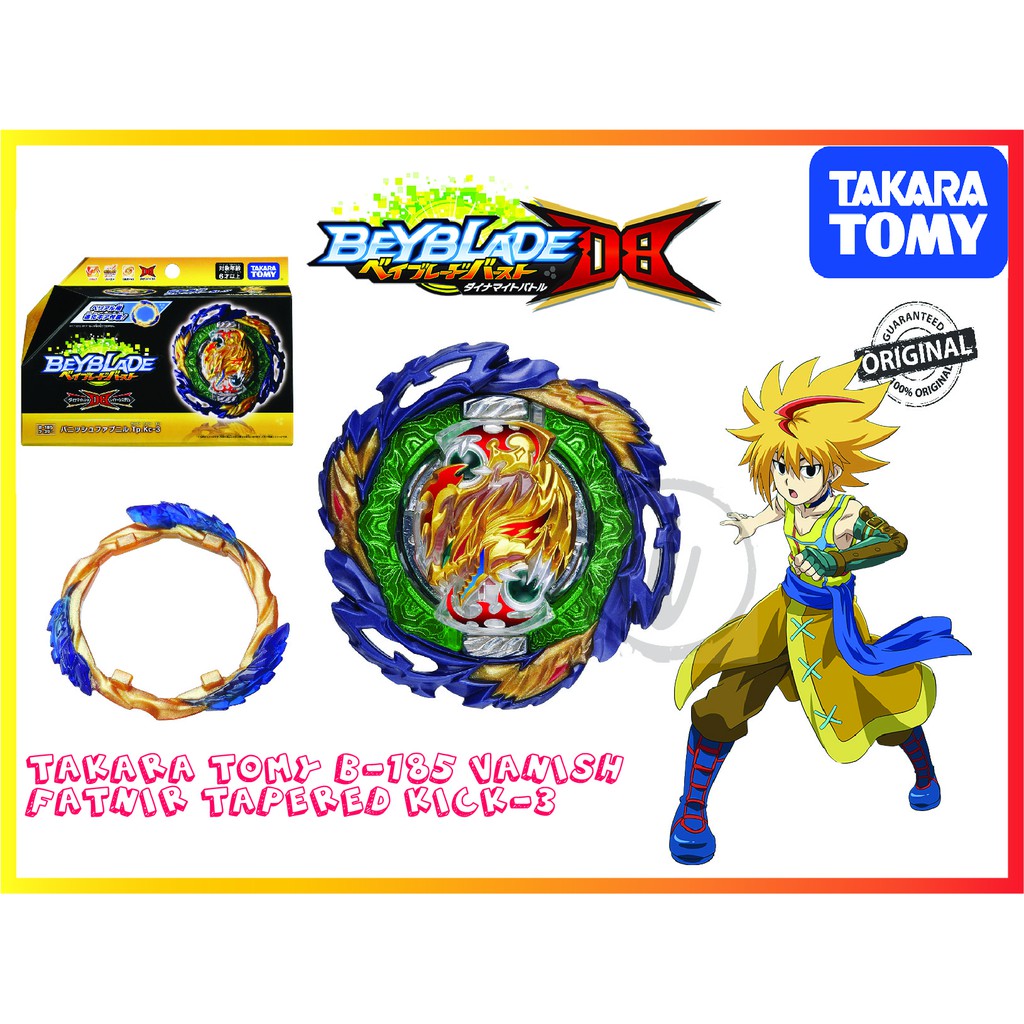 TAKARA TOMY Beyblade Burst DB B-185 Vanish Fafnir Tapered Kick-3 ...