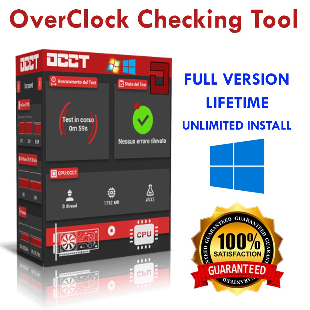 OverClock Checking Tool | OCCT 6.0.0 (Lifetime Version) For.