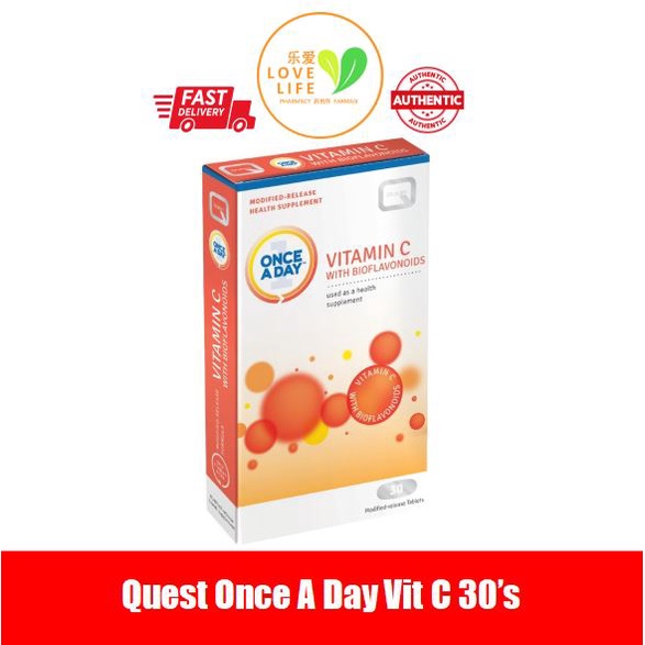 OFFER FREE GIFT QUEST ONCE A DAY VITAMIN C WITH BIOFLAVONOIDS TABLETS