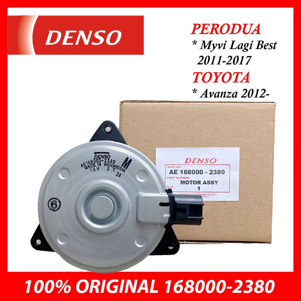 radiator fan (100 ORIGINAL) DENSO Radiator Fan Motor Perodua Myvi