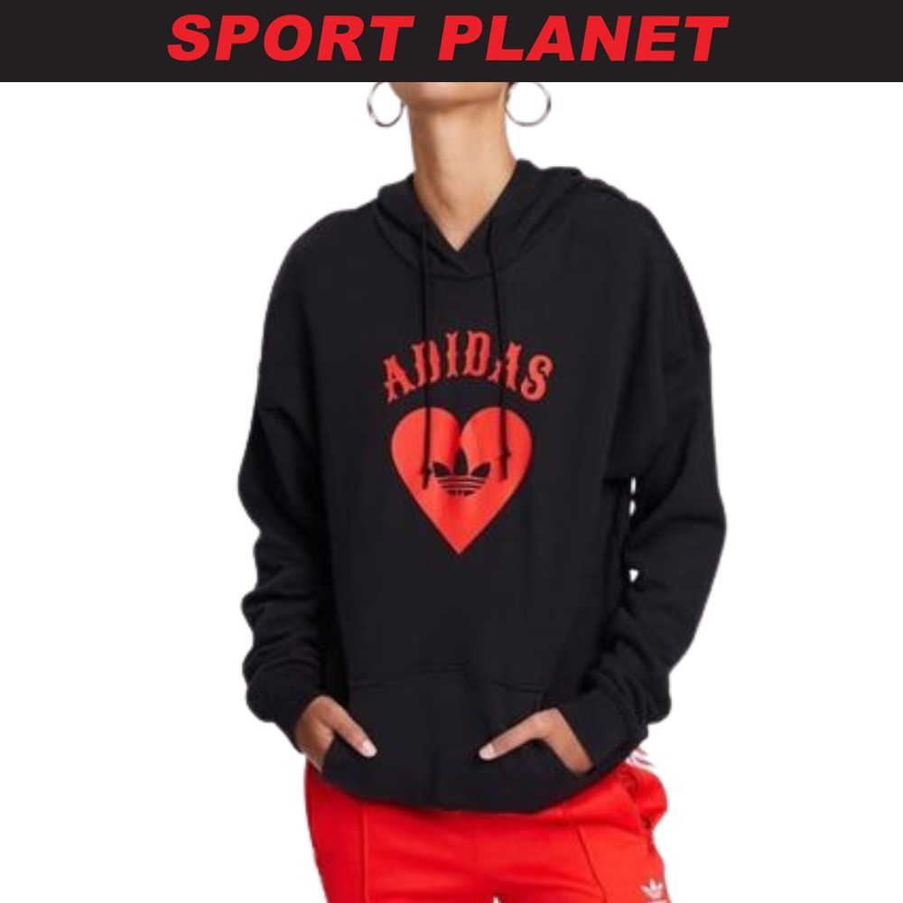 Adidas heart hot sale hoodie sweatshirt