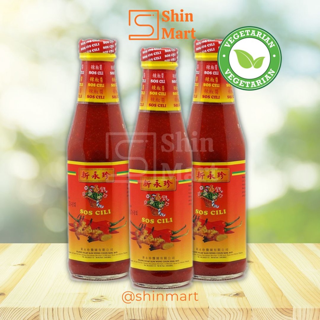 新永珍辣椒醬 素食辣椒酱 Sun Weng Chun Vegetarian SOS Cili (Vegan) 340g Chili Sauce ...