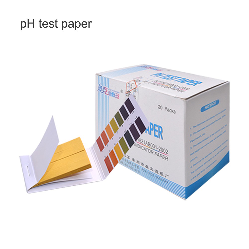 20 set pH test strips 80 Strips Full PH Meter 1-14st Indicator Litmus ...