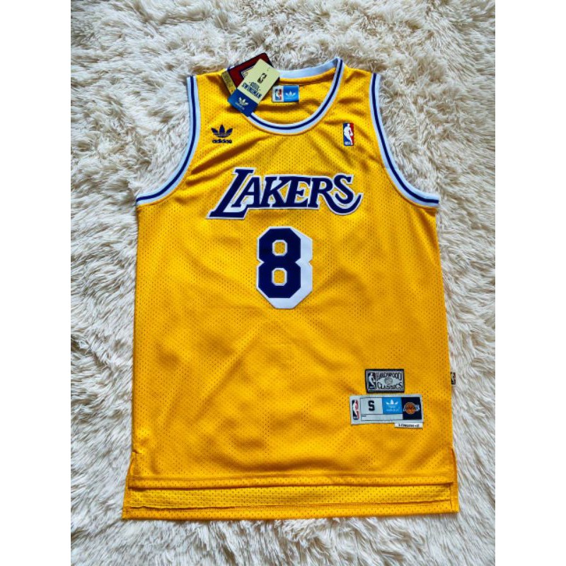 Ready Stock NBA Los Angeles Lakers Basketball Jersey Kobe Bryant 8 Sportswear Jersi Bola Keranjang America Yellow White Shopee Malaysia