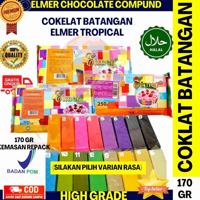 Elmer Chocolate Bar 170 GRAM / Elmer Chocolate Compound | Shopee Malaysia