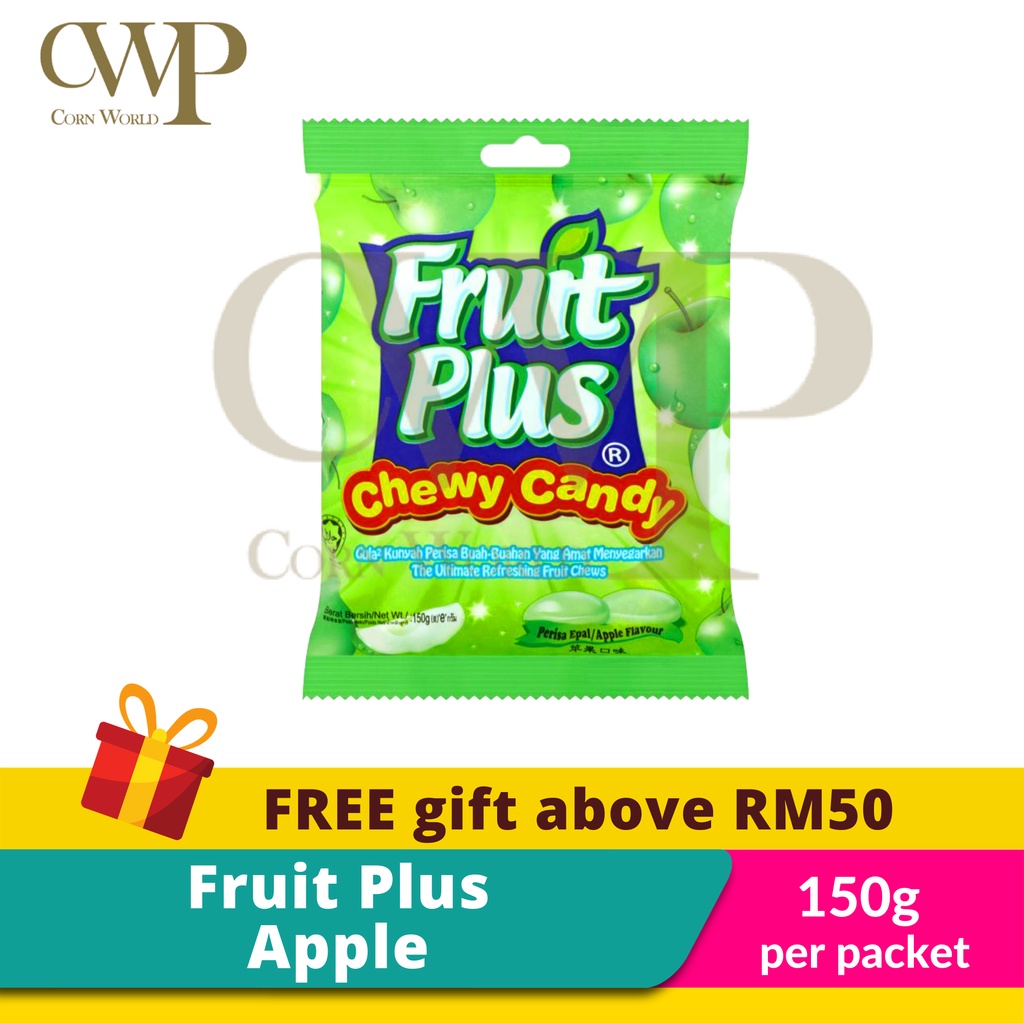 Fruit Plus Chewy Candy Apple 150g Shopee Malaysia