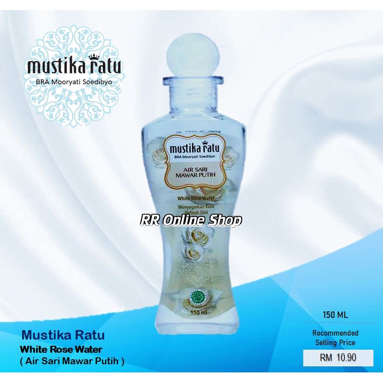 Mustika Ratu Air Sari Mawar Putih White Rose Water Rose Toner