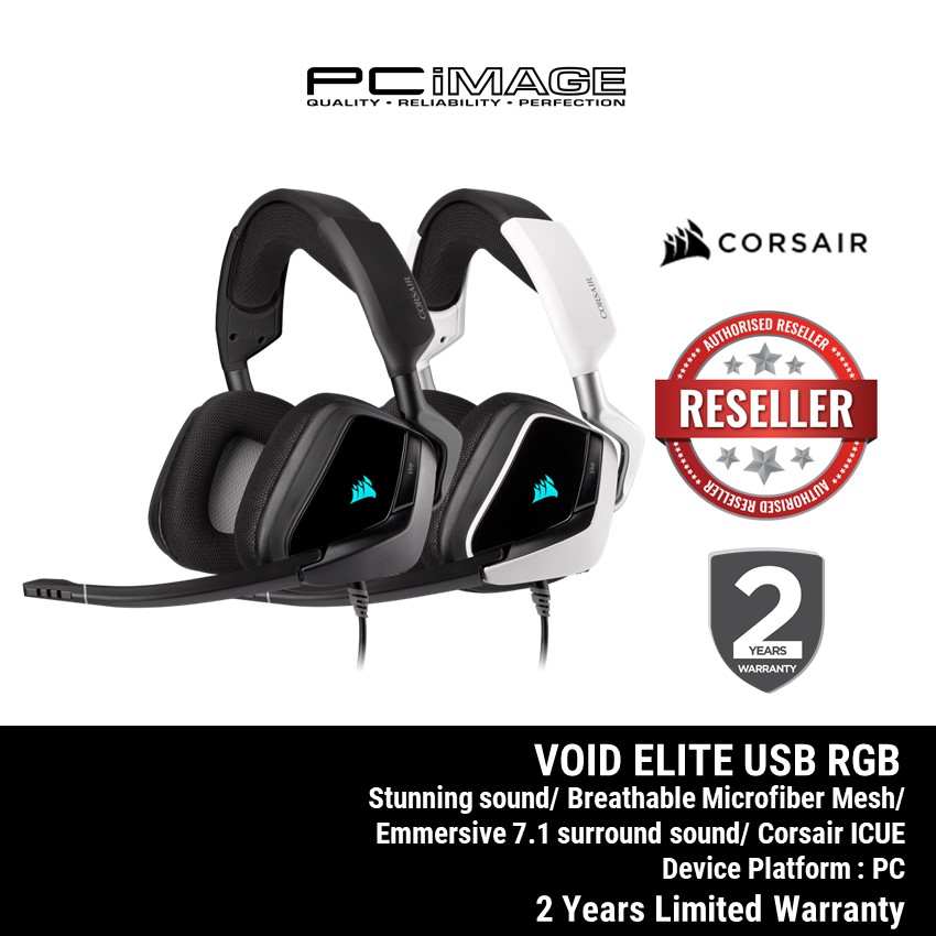 CORSAIR Void Elite USB RGB Gaming Headset Shopee Malaysia