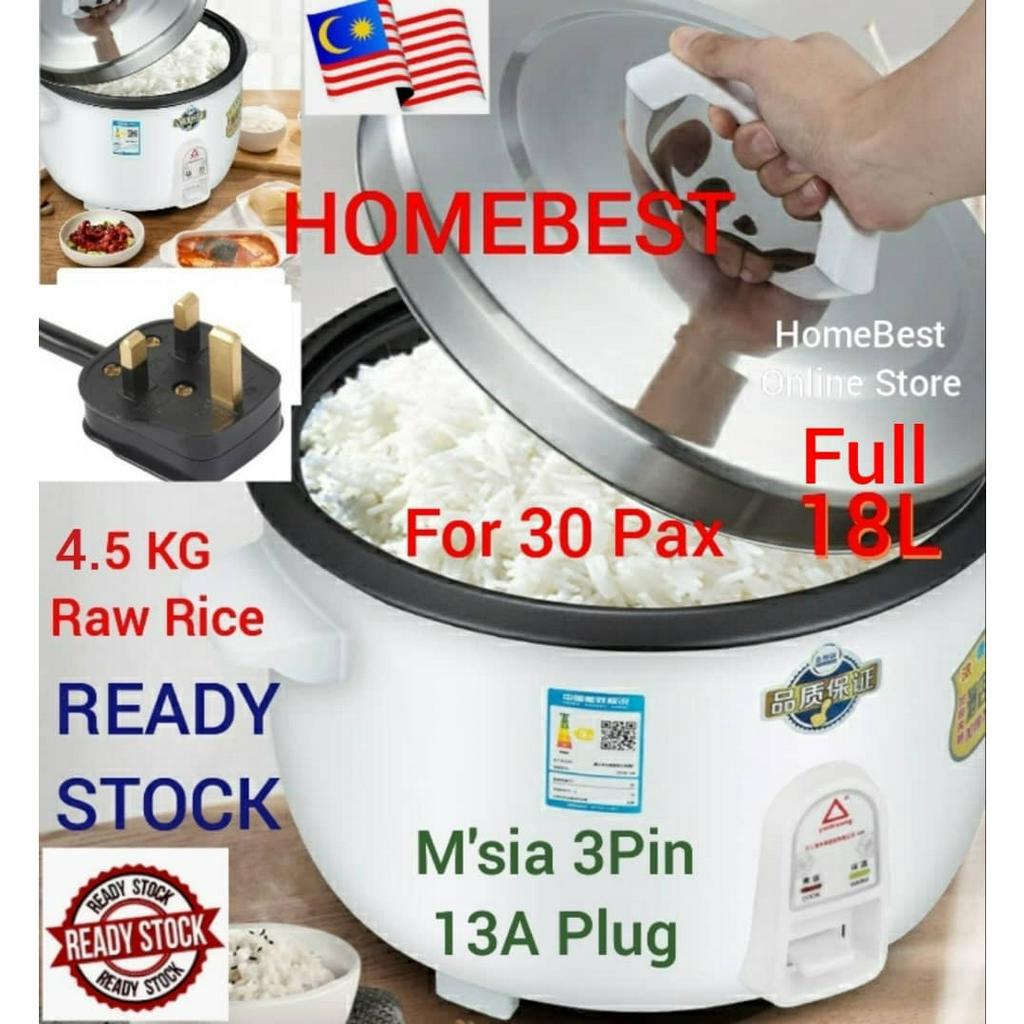 Commercial Non Stick Electric Rice Cooker Warmer(Max Water 6.6L