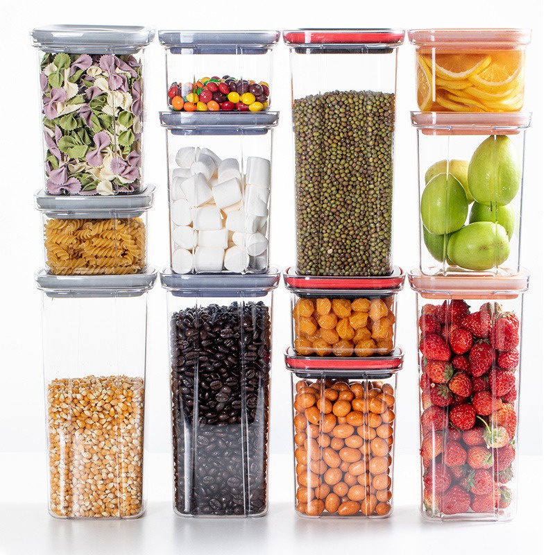 Airtight Food Storage Container Twist Lock Transparent Stackable ...